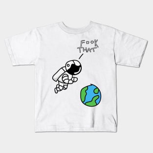 Cynical Astronaut Kids T-Shirt